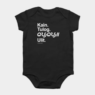 eat sleep baybay repeat Baby Bodysuit